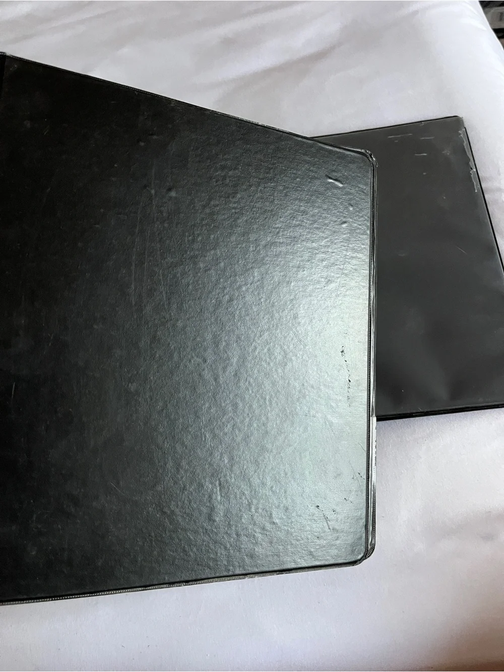 Yoobi Black 1-Inch 3-Ring Binder Set of 2 Clear Cover & Interior Pocket